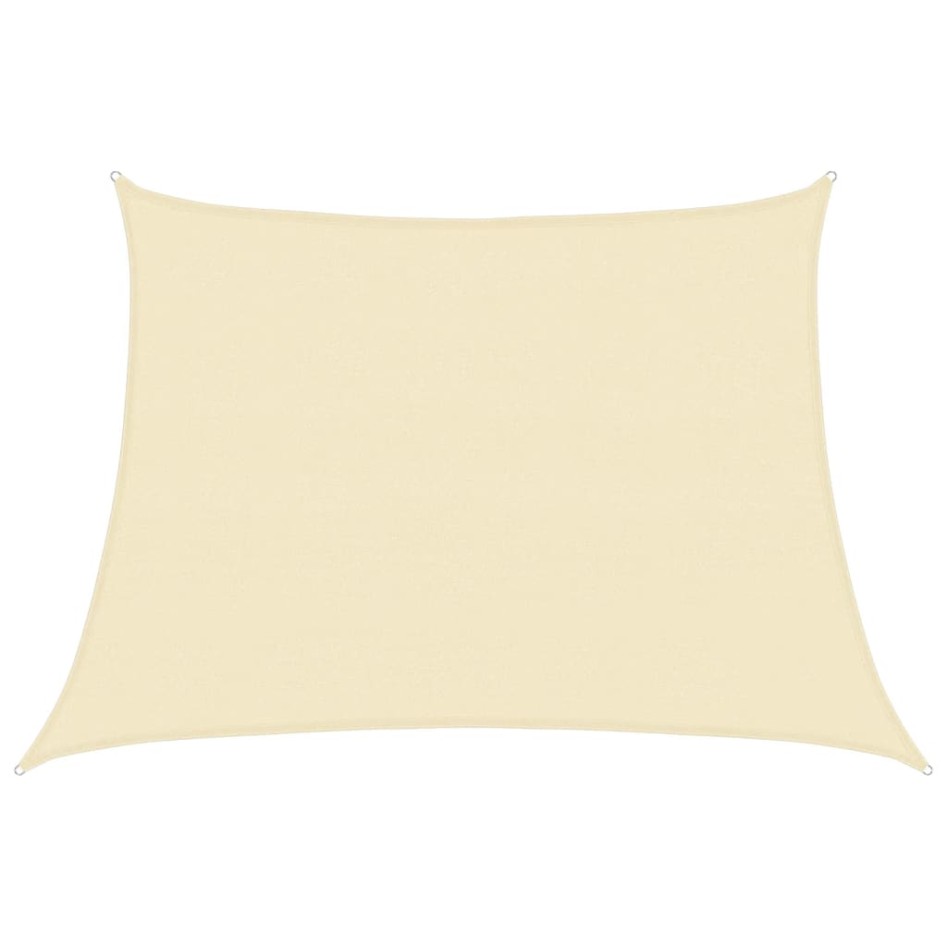Toldo de vela HDPE color crema 160 g/m² 4/5x3