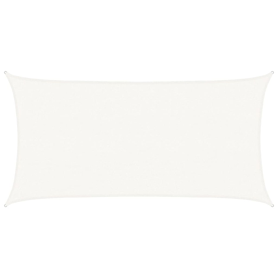 Toldo de vela blanco HDPE 160 g/m² 2,5x5