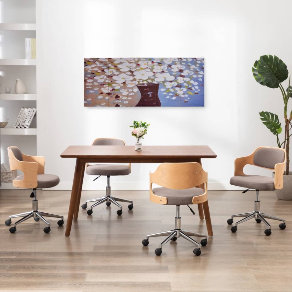 Juego de lienzos flores en jarrón multicolor 150x60