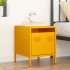 Mesita de noche acero amarillo mostaza 35x39x43,5