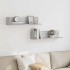 Estantes de pared 2 uds madera gris Sonoma 75x16,5x16,5