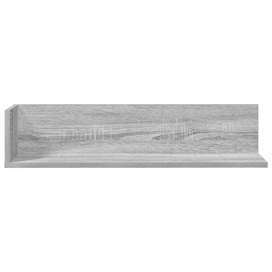 Estantes de pared 2 uds madera gris Sonoma 75x16,5x16,5
