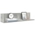 Estantes de pared 2 uds madera gris hormigón 75x16,5x16,5