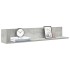 Estantes de pared 2 uds madera gris hormigón 100x16,5x16,5