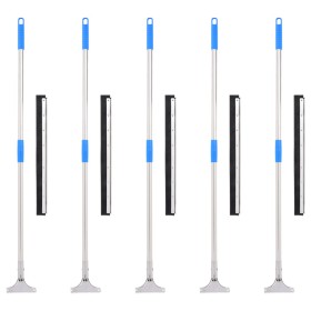 Escobillas de suelo 5 uds acero y goma 55x119,5