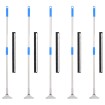 Escobillas de suelo 5 uds acero y goma 55x119,5 cm