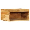 Mueble de TV de pared madera maciza de acacia 40x30x19 cm