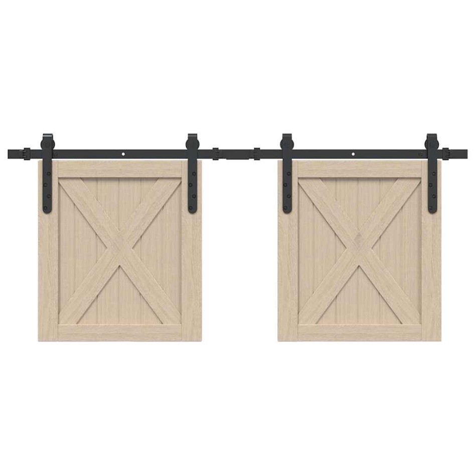 Kit de puerta corredera de armario acero carbono 122