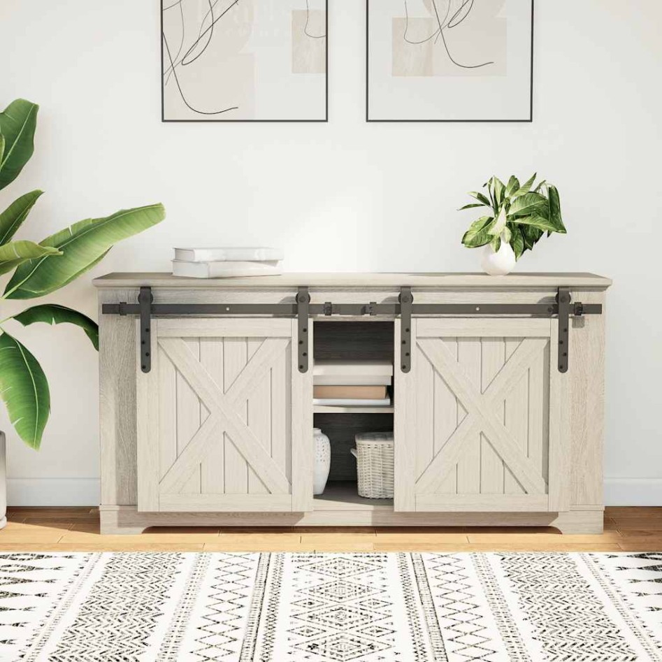 Kit de puerta corredera de armario acero carbono 122