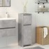 Armario de baño madera contrachapada gris 30x30x95