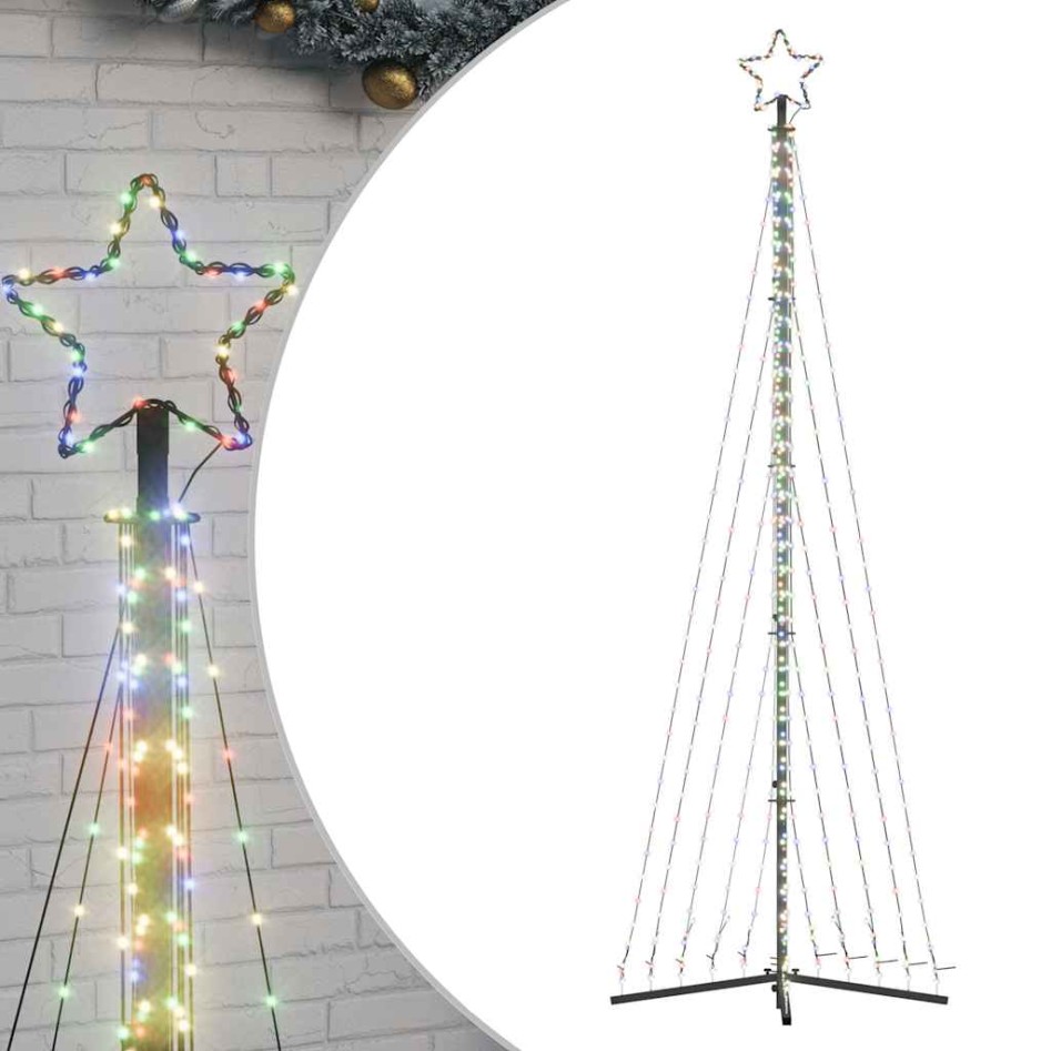 Árbol de Navidad LED 495 LEDs de colores 300,5