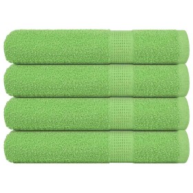 Toallas de sauna 4 uds verde manzana 80x200 cm 360