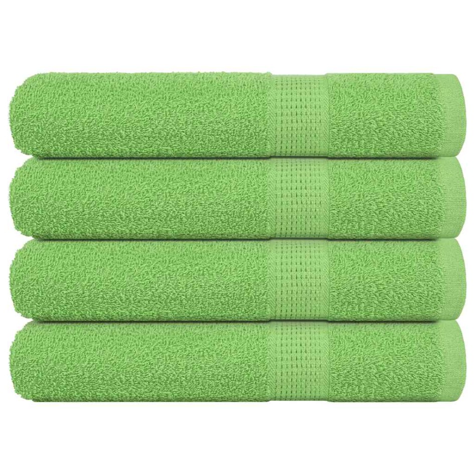 Toallas de sauna 4 uds verde manzana 80x200 cm 360