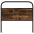 Cabecero de acero y madera de ingeniería roble ahumado 90