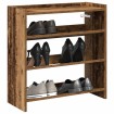 Mueble zapatero madera contrachapada madera vieja 60x25x62 cm