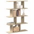 Estante cubo de pared 12 compartimentos madera roble