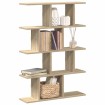 Estante cubo de pared 12 compartimentos madera roble sonoma