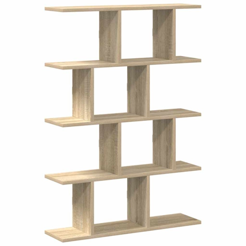Estante cubo de pared 12 compartimentos madera roble
