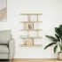 Estante cubo de pared 12 compartimentos madera roble