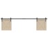 Kit de puerta corredera de armario acero carbono 200
