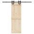 Kit de herrajes para puertas correderas acero negro 200
