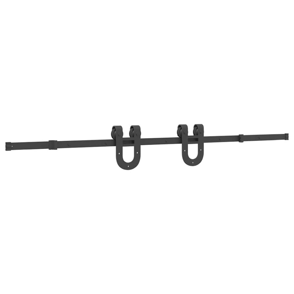 Kit de herrajes para puertas correderas acero negro 200