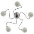 Lámpara de techo pantallas cristal redonda 5 bombillas LED