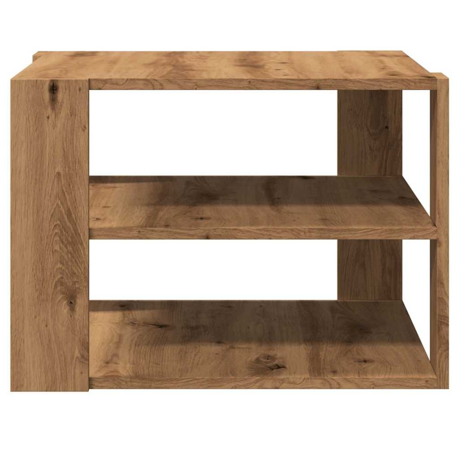 Mesa de centro madera ingeniería roble artesanal 58x58x40