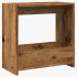 Mesa auxiliar de madera contrachapada envejecida 50x26x50