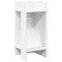 Mesas auxiliares 2 uds con estante blanco 25,5x27x60