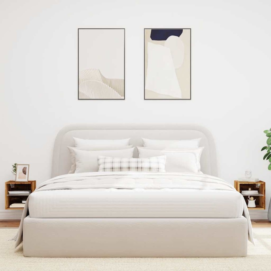 Muebles de TV de pared con luces LED 2 uds