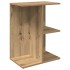 Mesita de noche madera ingeniería artesanal roble 46,5x29x61