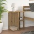 Mesita de noche madera ingeniería artesanal roble 46,5x29x61
