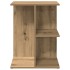 Mesita de noche madera ingeniería artesanal roble 46,5x29x61