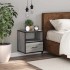 Mesita de noche de pared gris sonoma 40x31x39,5