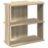 Librería 3 estantes madera ingeniería roble Sonoma 60x30x60