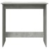 Escritorio de madera contrachapada gris hormigón 80x40x75