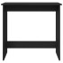 Escritorio de madera contrachapada negro 80x40x75