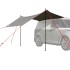 Tienda de campaña para coche impermeable gris y