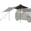 Tienda de campaña para coche impermeable gris y naranja