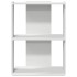 Librería 3 niveles madera ingeniería blanco 60x30x80