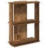 Librería 3 niveles madera ingeniería madera vieja 60x30x80