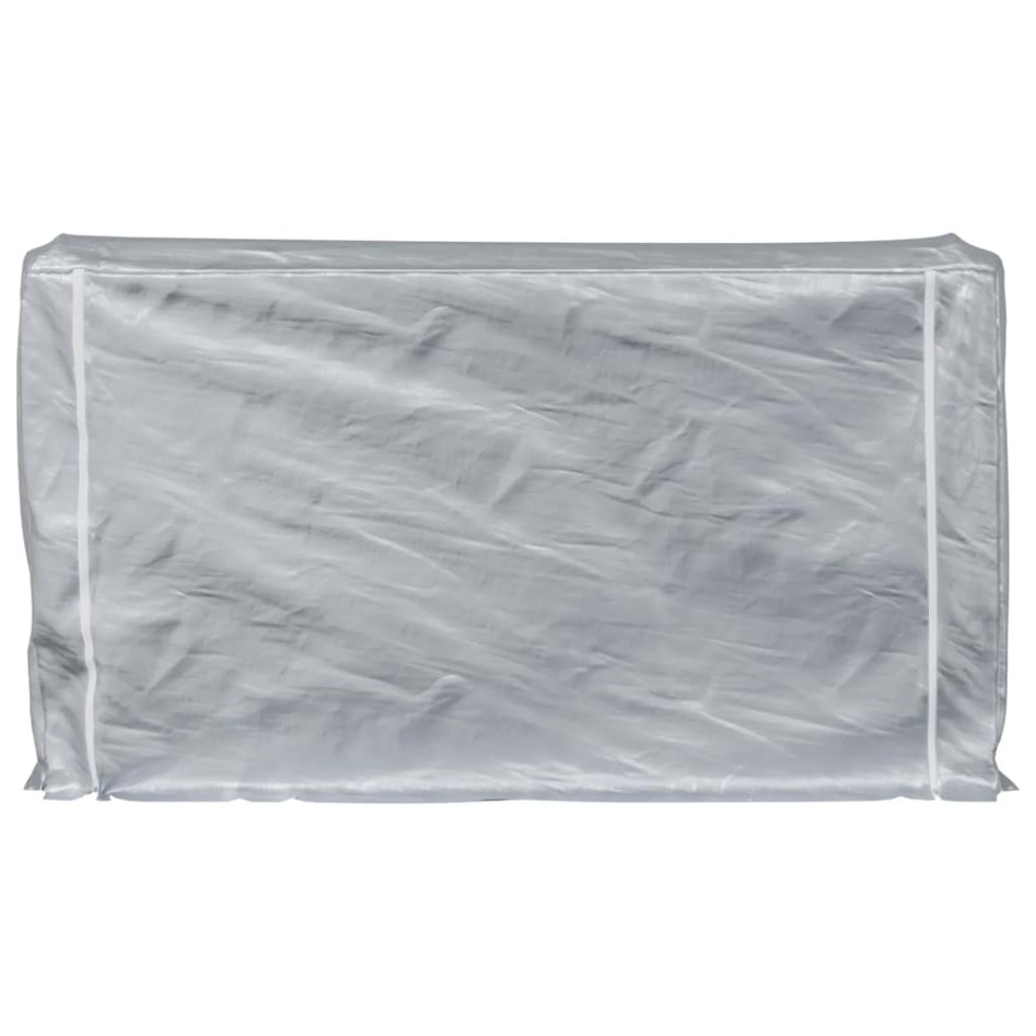 Leñero con protector de lluvia 250x25x150 cm acero