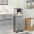 Armario de baño madera contrachapada gris hormigón 30x30x100