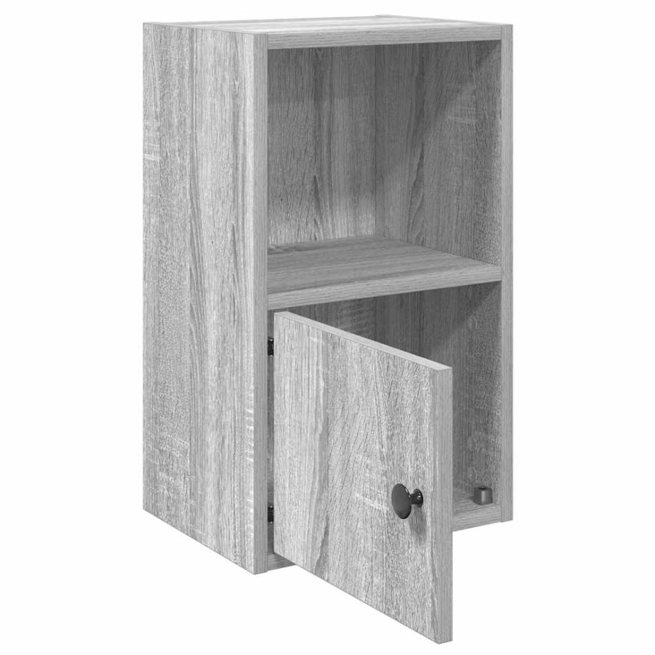 Estantería de madera de ingeniería gris sonoma 31x24x52