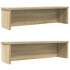 Estantes de cocina apilables 2 uds roble sonoma 60x15x16