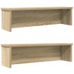 Estantes de cocina apilables 2 uds roble sonoma 60x15x16 cm
