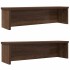 Estantes de cocina apilables 2 uds roble marrón 60x15x16