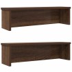 Estantes de cocina apilables 2 uds roble marrón 60x15x16 cm
