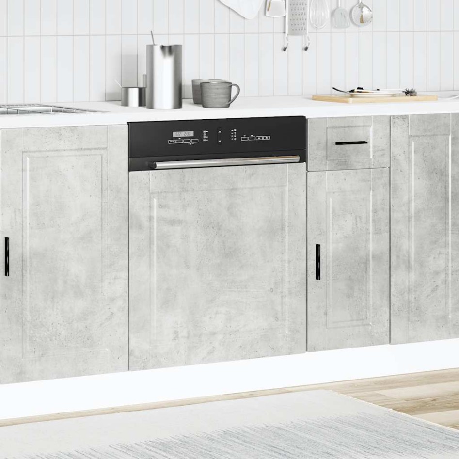 Panel lavavajillas Porto madera contrachapada gris